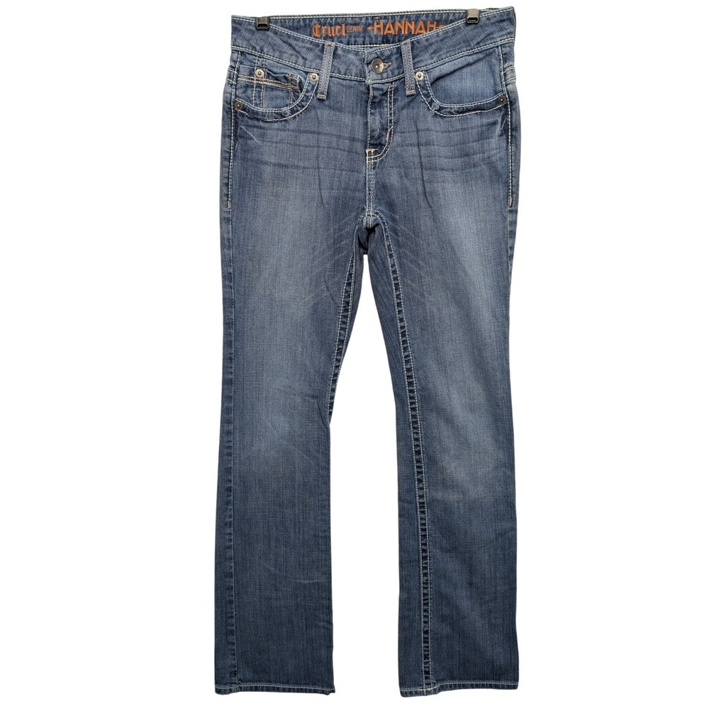 Cruel Denim Hannah Jeans Womens 27/3L‎ Blue Medium Wash Bootcut CB19654071